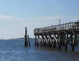 View the City Pier at Southport NC